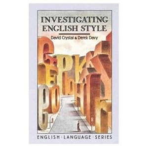 Imagen del vendedor de Investigating English Style a la venta por GreatBookPrices