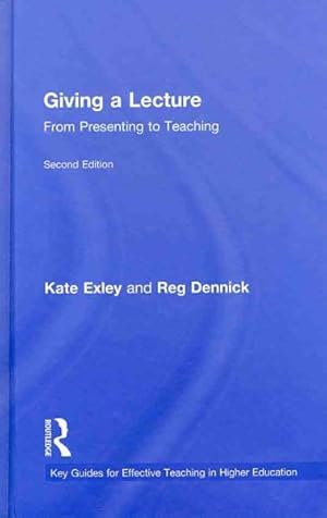 Immagine del venditore per Giving a Lecture : From Presenting to Teaching venduto da GreatBookPrices