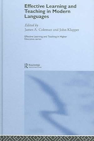 Seller image for Effective Learning And Teaching In Modern Languages for sale by GreatBookPrices