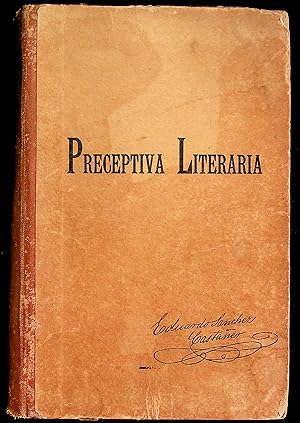 Imagen del vendedor de Preceptiva Literaria. a la venta por TURCLUB LLIBRES I OBRES