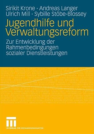 Bild des Verk�ufers f�r Jugendhilfe und Verwaltungsreform | Zur Entwicklung der Rahmenbedingungen sozialer Dienstleistungen zum Verkauf von preigu