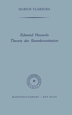 Imagen del vendedor de Edmund Husserls Theorie der Raumkonstitution a la venta por preigu