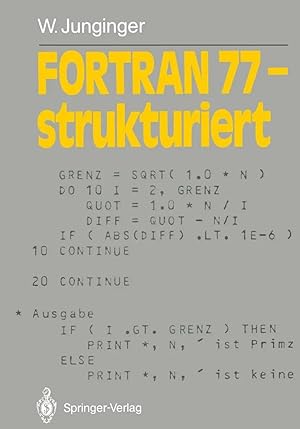 Bild des Verk�ufers f�r FORTRAN 77 - strukturiert zum Verkauf von preigu