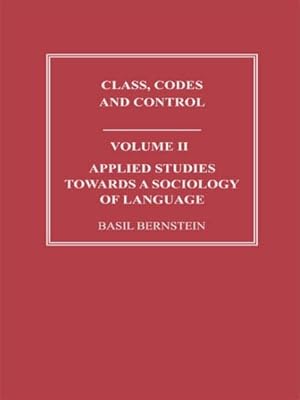Imagen del vendedor de Applied Studies Towards a Sociology of Language a la venta por GreatBookPricesUK