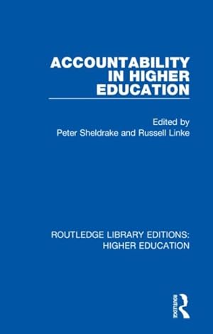 Image du vendeur pour Accountability in Higher Education mis en vente par GreatBookPricesUK
