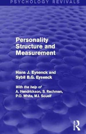 Seller image for Personality Structure and Measurement for sale by GreatBookPricesUK