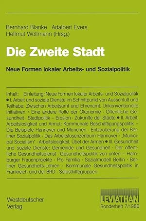 Imagen del vendedor de Die Zweite Stadt | Neue Formen lokaler Arbeits- und Sozialpolitik a la venta por preigu