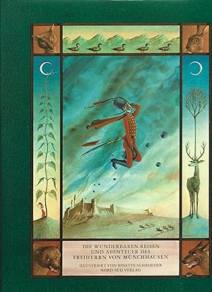 Bild des Verk�ufers f�r Die wunderbaren Reisen und Abenteuer des Freiherrn von M�nchhausen. Wie er dieselben bei einer Flasche im Zirkel seiner Freunde selbst zu erz�hlen pflegte. Die Landabenteuer. zum Verkauf von Versandantiquariat Sigrid R�hle