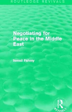 Immagine del venditore per Negotiating for Peace in the Middle East venduto da GreatBookPricesUK