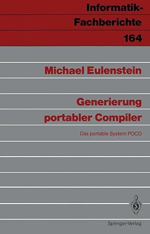 Immagine del venditore per Generierung portabler Compiler | Das portable System POCO venduto da preigu