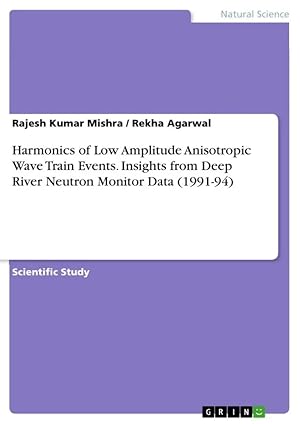 Bild des Verkufers fr Harmonics of Low Amplitude Anisotropic Wave Train Events. Insights from Deep River Neutron Monitor Data (1991-94) zum Verkauf von preigu