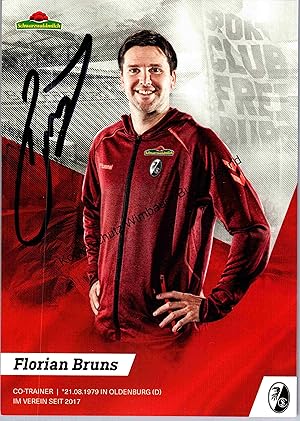 Imagen del vendedor de Original Autogramm Florian Bruns SC Freiburg /// Autograph signiert signed signee a la venta por Antiquariat im Kaiserviertel | Wimbauer Buchversand