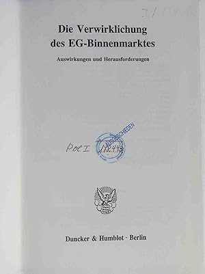 Immagine del venditore per Wege zur monet�ren Integration - in: Die Verwirklichung des EG- Binnenmarktes Beihefte der Konjunkturpolitik, Heft 36. venduto da books4less (Versandantiquariat Petra Gros GmbH & Co. KG)