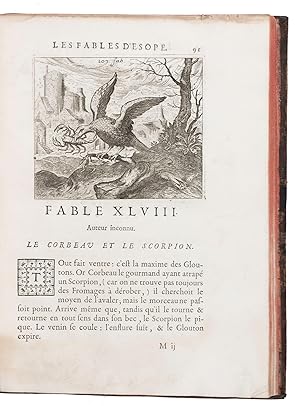 Bild des Verk�ufers f�r Les fables d'Esope, grav�es par Sadeler, avec un discours pr�liminaire, & les sens moraux en distiques. zum Verkauf von Antiquariaat FORUM BV