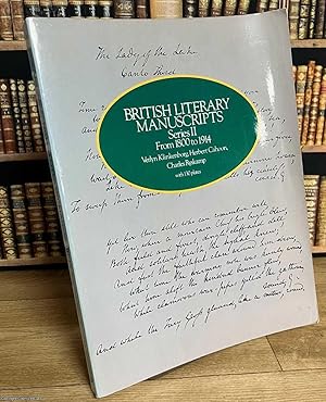 Immagine del venditore per British Literary Manuscripts : Series II from 1800 to 1914. venduto da Cosmo Books
