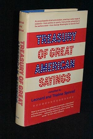 Immagine del venditore per Treasury of Great American Sayings venduto da Books by White/Walnut Valley Books