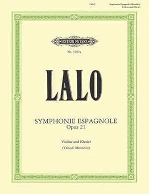 Immagine del venditore per Symphonie Espagnole Op. 21 Edition for Violin and Piano : Edition for Violin and Piano venduto da GreatBookPrices