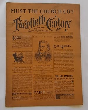 Immagine del venditore per Twentieth Century (Vol. VIII No. 23 - June 9, 1892): A Weekly Radical Magazine venduto da Bloomsbury Books