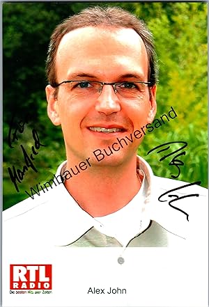 Bild des Verkufers fr Original Autogramm Alex John RTL Radio /// Autogramm Autograph signiert signed signee zum Verkauf von Antiquariat im Kaiserviertel | Wimbauer Buchversand