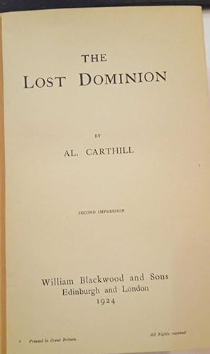 Bild des Verk�ufers f�r The lost dominion zum Verkauf von librisaggi