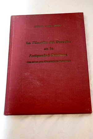 Imagen del vendedor de La filosof�a del derecho en la antiguedad cristiana a la venta por Alcan� Libros