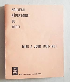 dalloz nouveau répertoire de droit, mise à jour, 1980-1981