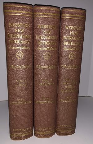 Webster's New International Dictionary Second Edition with