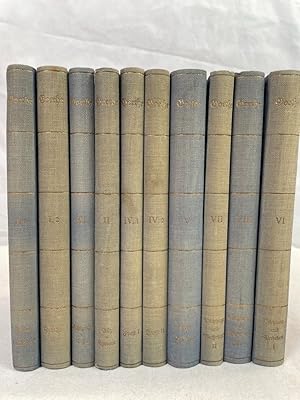 Seller image for Goethes Werke. Band I bis VIII. in 10 B�chern. Im Verein mit E. A. Boucke, M. Hecker, J. Wahlte, O. Walzel, R. Weber herausgegeben. Kritisch durchgesehene Ausgabe mit Einleitungen. Deutsche Klassiker, Auswahl aus Meyers Klassiker-Ausgaben. for sale by Antiquariat B��ler