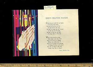 Seller image for God's Helping Hands [a Chapbook of Relicious Christian Poetry About Our hands, and the Hands That Made Us, the Facilitator That Human Hands Can be in World Peace etc] for sale by GREAT PACIFIC BOOKS