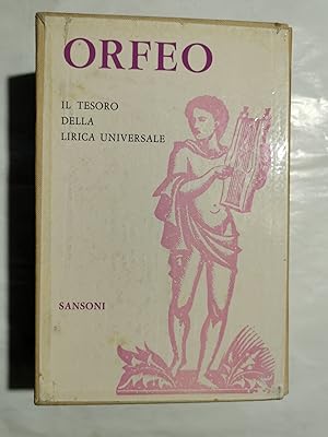 Seller image for Orfeo - Il tesoro della lirica universale interpretato in versi italiani 2 Voll. for sale by Invito alla Lettura