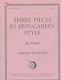 Seller image for Three Pieces in Hungarian Style for Piano for sale by Elena