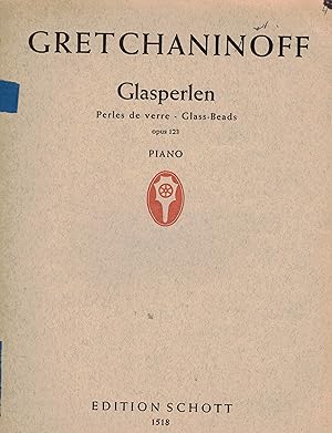 Imagen del vendedor de Gretchaninoff . Glasperlen . Perles de verre - Glass Beads . Piano ,opus 123 a la venta por Elena