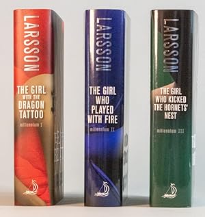 Image du vendeur pour The Millennium Trilogy; The Girl With the Dragon Tattoo / The Girl Who Played With Fire / The Girl Who Kicked the Hornets' Nest mis en vente par Christopher Morrow, Bookseller