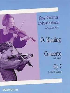 Bild des Verk�ufers f�r Oskar Rieding: Concerto in E Minor (Violin/Piano) zum Verkauf von preigu