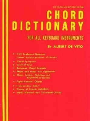 Bild des Verk�ufers f�r Chord Dictionary for Keyboard Instruments: Reference Book zum Verkauf von preigu