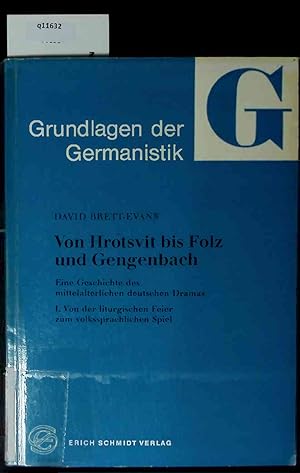 Bild des Verk�ufers f�r Bibliotheksexemplar mit entsprechenden Merkmalen in gutem Zustand. Erster Teil: Von der liturgischen Feier zum volkssprachlichen Spiel zum Verkauf von Antiquariat Bookfarm