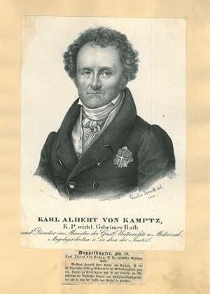 Seller image for Portrait of Karl Albert Christoph Heinrich Freiherr von Kamptz for sale by The Online Portrait Gallery