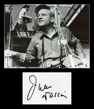 Bild des Verk�ufers f�r Jules Dassin (1911-2008) - Signed album page - Paris 1986 zum Verkauf von PhP Autographs