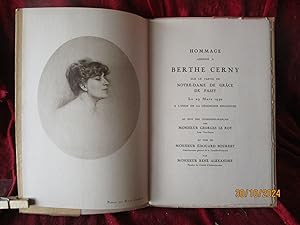 Immagine del venditore per HOMMAGE ADRESS� � BERTHE CERNY sur le PARVIS de Notre-Dame de GRACE de PASSY le 19 MARS 1940 . venduto da LA FRANCE GALANTE