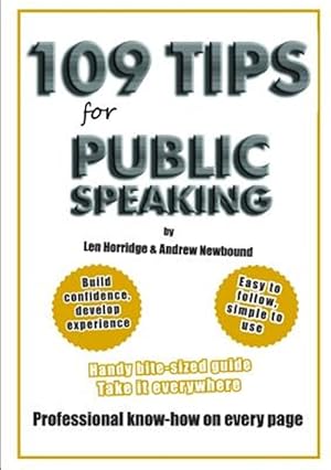 Seller image for 109 TIPS for Public Speaking for sale by GreatBookPrices