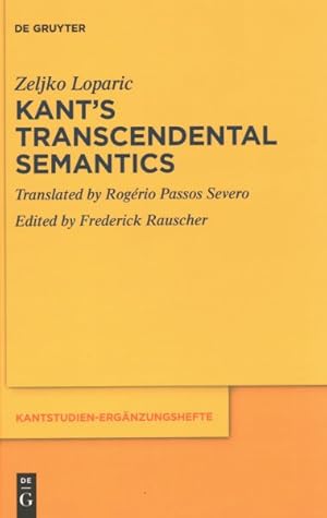 Immagine del venditore per Kant?s Transcendental Semantics venduto da GreatBookPricesUK