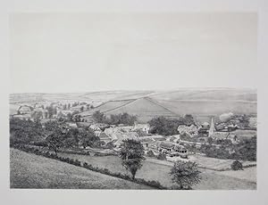 Original Antique Photo Lithograph Illustrating Winterbourne Steepleton in Dorset. Published By J....