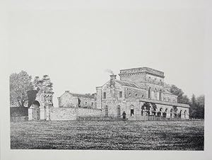Original Antique Photo Lithograph Illustrating Eastbury in Dorset. Published By J.Pouncy in 1857.