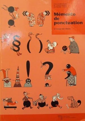 Bild des Verkufers fr Mmento de ponctuation  l'usage des lves zum Verkauf von Ammareal