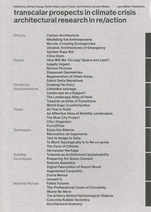 Seller image for Transcalar Prospects in Climate Crisis: Architectural Research in Re/Action for sale by GreatBookPrices