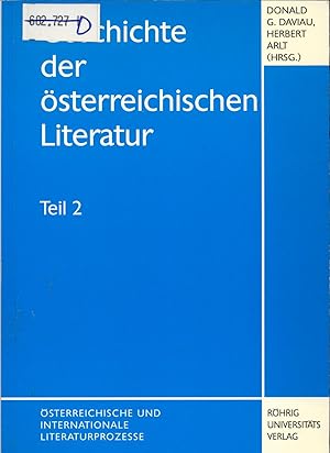 Bild des Verk�ufers f�r Geschichte der �sterreichischen Literatur - Teil 2 zum Verkauf von avelibro OHG