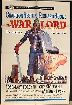 Seller image for The War Lord. Original Movie Poster. for sale by Moroccobound Fine Books, IOBA