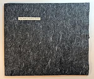 Seller image for THE MARK OF ANDREAS GERMER. Artist's Proof of the Special Lettered Edition for sale by Thompson Rare Books - ABAC / ILAB