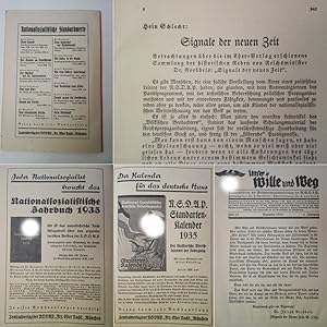 Bild des Verk�ufers f�r Unser Wille und Weg. Die parteiamtliche Propaganda-Zeitschrift f�r die politischen Leiter der N.S.D.A.P. Ausgabe B Monatsbl�tter der Reichspropagandleitung der NSDAP Heft 4. Jahrgang 12 Dezember 1934 * D e r j � d i s c h e D o l c h s t o � Dieses Heft wird von uns nur zur staatsb�rgerlichen Aufkl�rung und zur Abwehr verfassungswidriger Bestrebungen angeboten (�86 StGB) zum Verkauf von Galerie f�r gegenst�ndliche Kunst