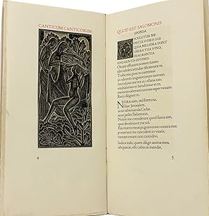 Seller image for Canticum Canticorum Salomonis. for sale by SOPHIE SCHNEIDEMAN RARE BOOKS, ABA, ILAB